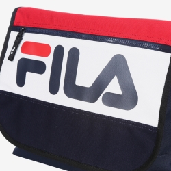 Fila Color Blocking Messenger - Miesten Olkalaukku - TummanPunainen | FI-79971